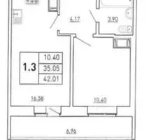 Skubiai PARDUODAMAS ,1 kambario butas, 42 m² - 7