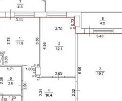2 miegamieji, 59 m², Monolitinis namas